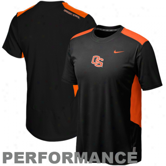 Nik eOregon State Beavers Speed Fly Performance Premium T-shirt - Black