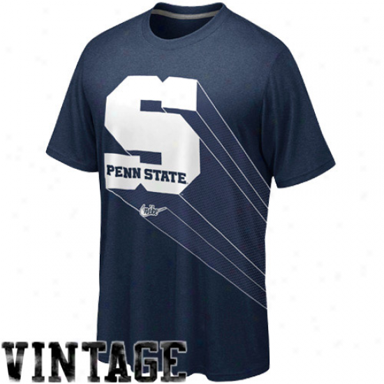 Nike Penn State Nittany Lions Beacon Logo Vault T-shirt - Navy Blue
