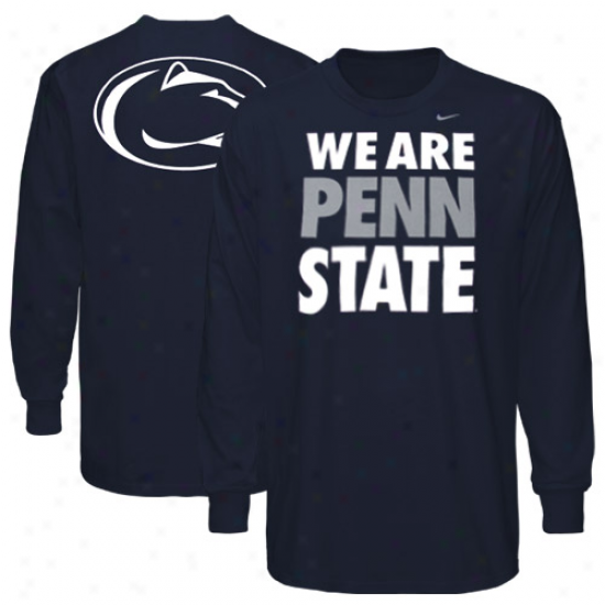 Nike Pen nState Nittany Lions Youth We Are Penn State Long Sleeve T-shirt - Ships of war Blue