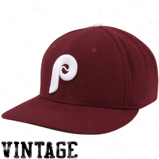 Nike Philadelphia Phillies Cooperstown Classic Wool Adjustable Cardinal's office - Maroon