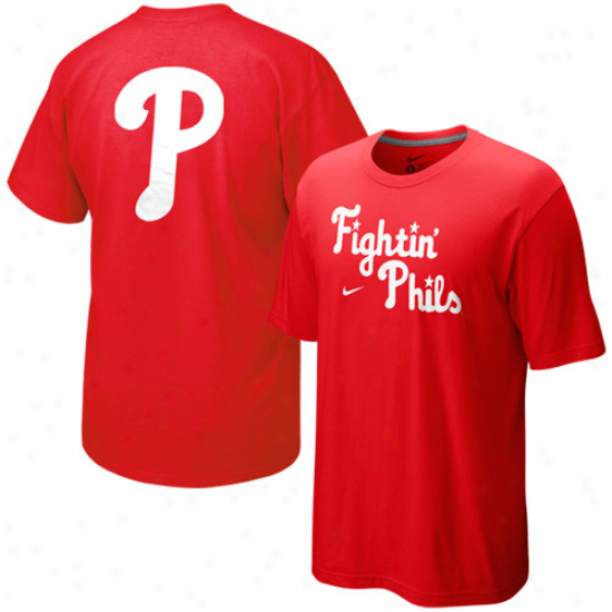 Nike Philzdelphia Phillies Red Local T-shirt