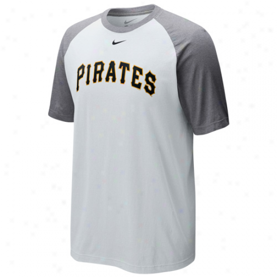 Nike Pitstburgh Pirates Cup Of Coffee Raglan T-shirt - White-ash