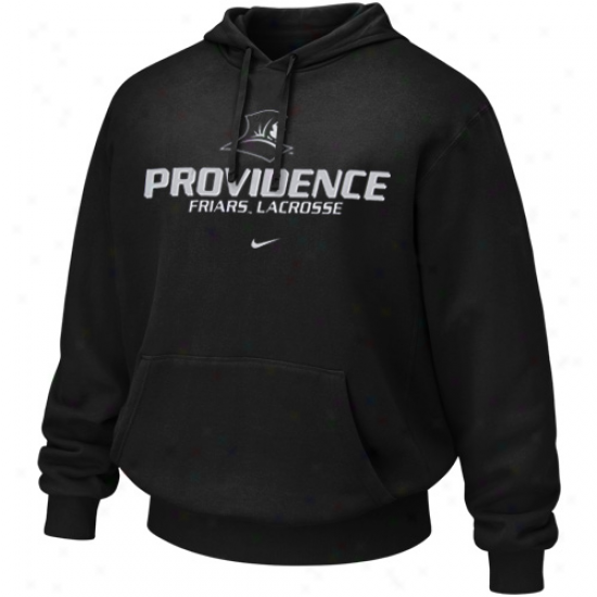 Nike Providence Friars Black Lacrosse Hoody Sweatshirt