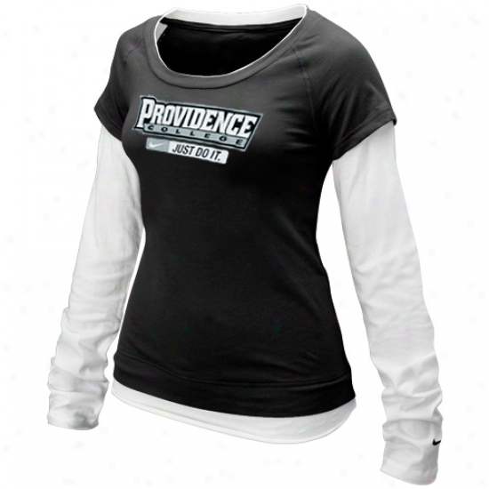 Nike Providence Friars Ladies Murky Just Do It Layered Long Sleeve T-shirt