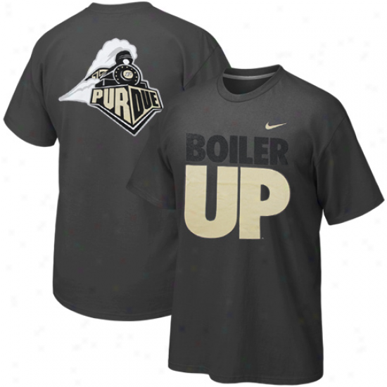 Nike Purdue Boilermakers Boiler Up T-shirt - Charcoal