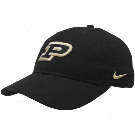 Nike Purdue Boilermakers Youth Black Classic Adjustable Hat