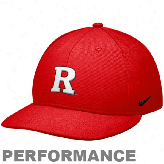 Nike Rutgers Scarlet Knights Scarlet Sideline Swoosh Performance Flex Hat