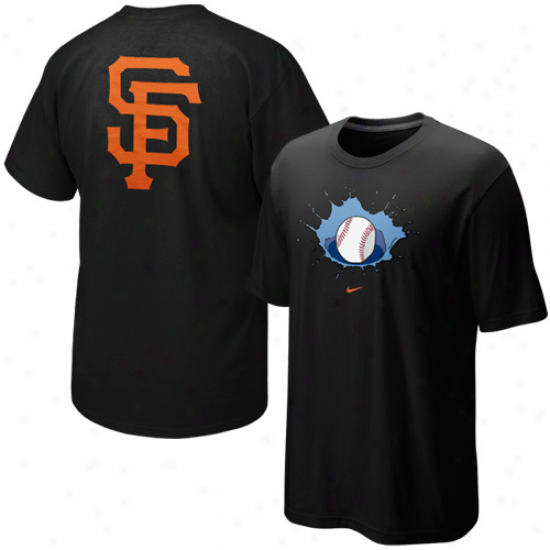 Nike San Francisco Giants Black Topical T-sgirt-