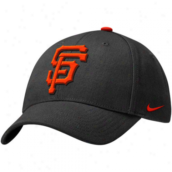 Nike San Francisco Gisnts Classic Wool Blend Adjustable Hat - Charcoal