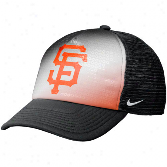 Nike San Francisco Giants Ladies Fashion Trucker Hat - Negro