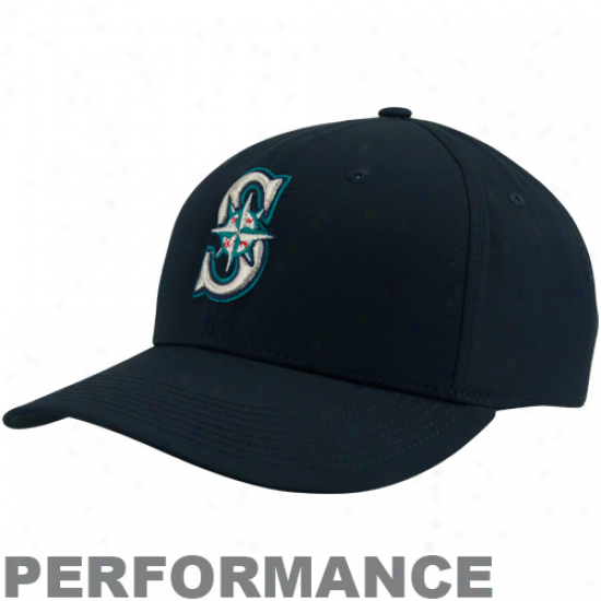 Nike Seattle Mariners Dri-fit Prractice Adjustable Hat - Navy Blue