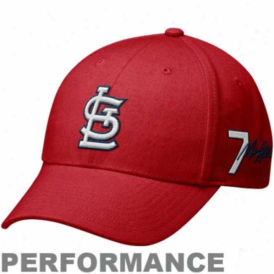 Nike St. Louis Cardinals #7 Matt Hollida yRed Legacy 91 Player Performance Adjustable Hat