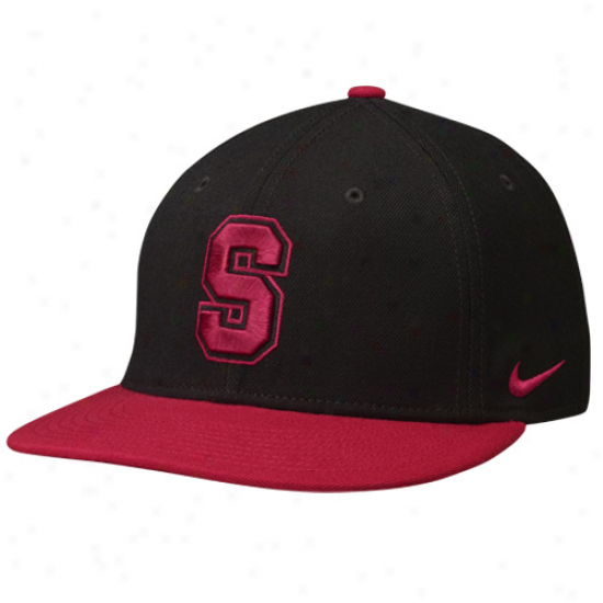 Nike Stanforc Cardinal Blacl 2011 Pro Combat Competition Snapback Adjustable Hat