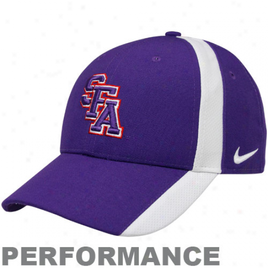 Nike Stephen F. Austin Lumberjacks Purple Coaches Legacy 91 Adjustable Performance Hat