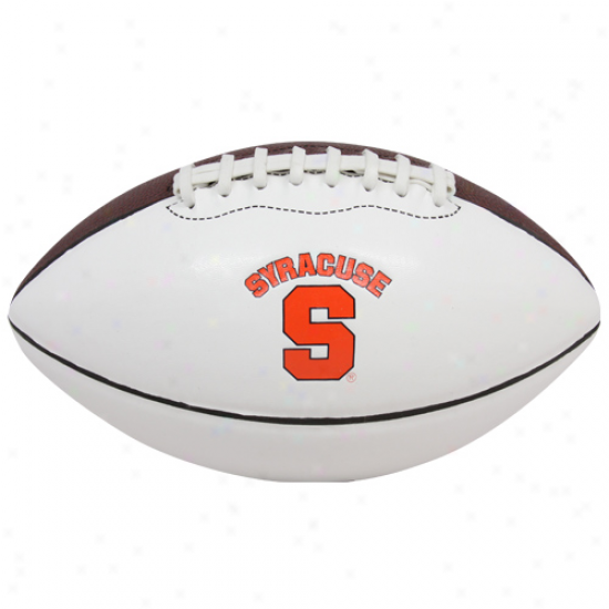 Nike Syracuse Orange Youth White-brown Mini Autograph Football