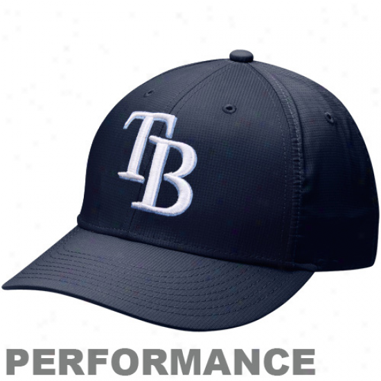 Nike Tampa Bay Rays Dri-fot Practice Adjustable Hat - Navy Blue