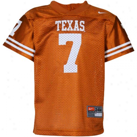 Nike Texas Longhorns #7 Infant Replica Football Jersey - Burnt Orange