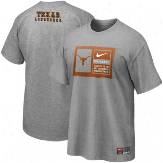 Nike Texas Longhorns Team Issue T-shirt - Ash