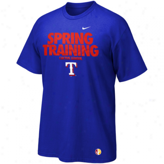 Nike Texas Rangers Team Cactus League Premium T-shirt - Royal Blue