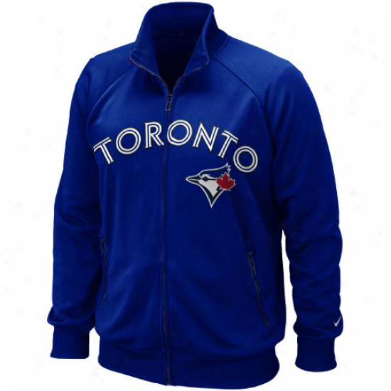 Nike Toronto Blue Jays Mlb Ultimate Full Zip Track Jackef - Royal Blue