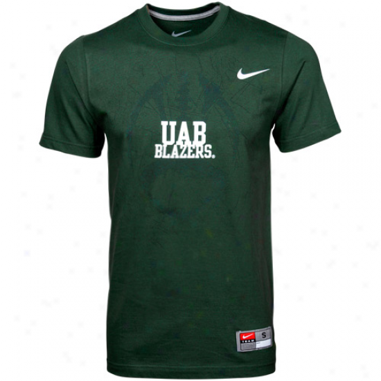 Nike Uab Blazers Foofball Practice T-shirt - Lawn