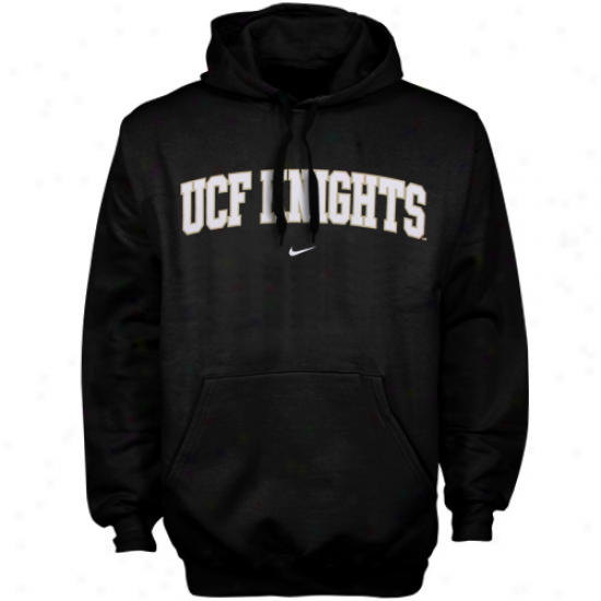 Nike Ucf Knights Black Vertical Arch Hoodie Sweatshirt