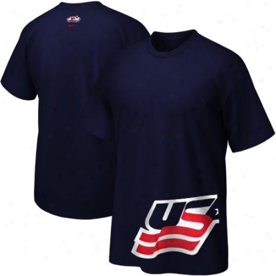 Nike Usa Hockey Youth Team Issue T-shirt - Navy Blue