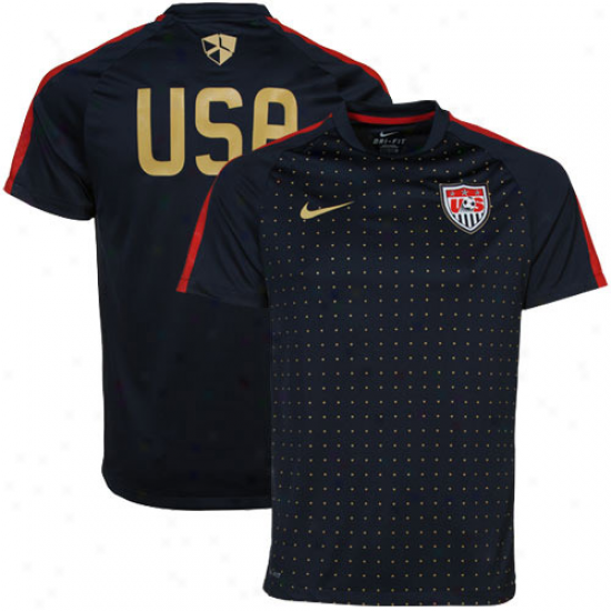 Nike Usa Pre-match Soccer Top