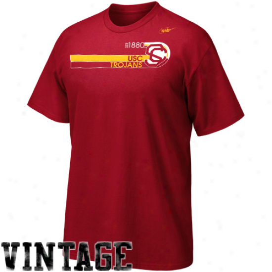 Nike Usc Trojans Vault Establishment T-shirt - Cardinal