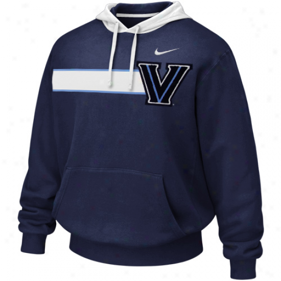 Nike Villanova Wildcats Navy Blue Bump 'n Run Hoodie Sweatshirt