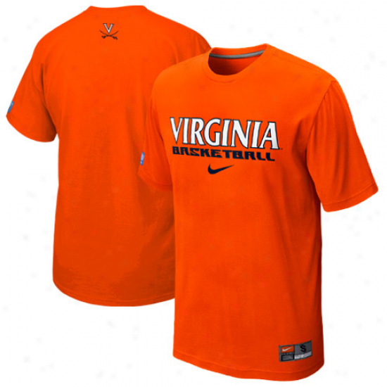 Nike Virginia Cavaliers Basketball Practice T-shirt - Ornge