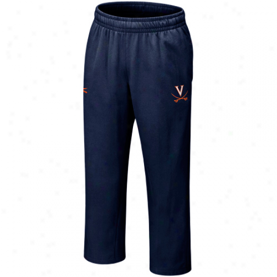 Nike Virginia Cavaliers Navy Pedantic  Lacrosse Strip Sweatpants