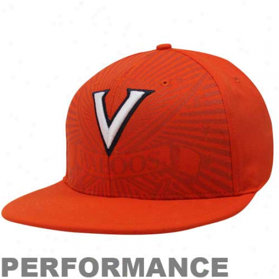 Nike Virginia Cavalieds Orange Aerographic Performance Swoosh Flex Hat