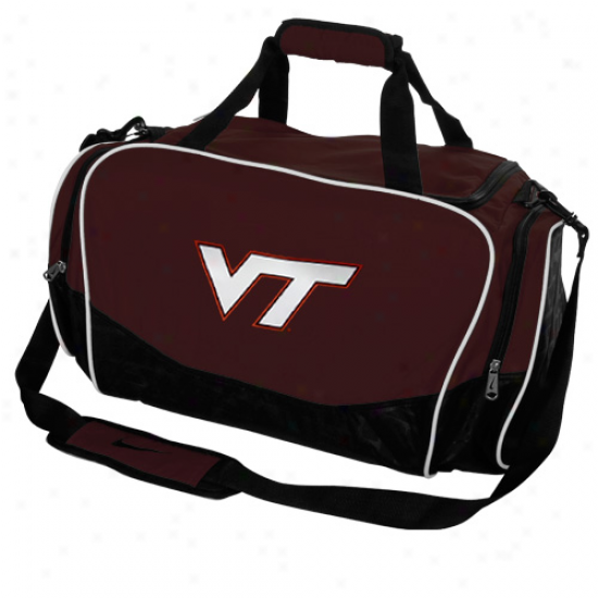 Nike Virginia Tech Hokies Maroon Brasilia Medium Duffel Bag