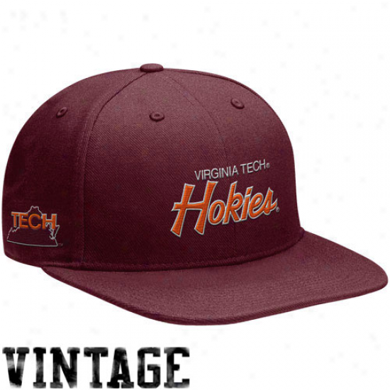 Nike Virginia Tech Hokies Maroon Vault Snapback Adjustablle Cardinal's office