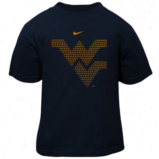 Nike West Virginia Mountaineers Toddler Vivid T-shirt - Navy Blue