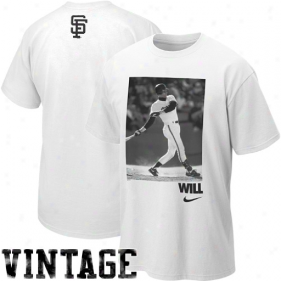 Nike Will Clark San Francisco Giants Will Cooprstown Mimic T-shirt - White