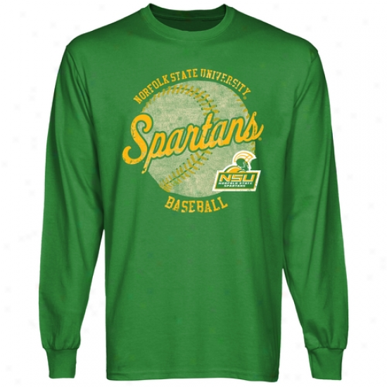 Norfolk Condition Spartans Original Pastime Long Sleeve T-shirt - Gresn