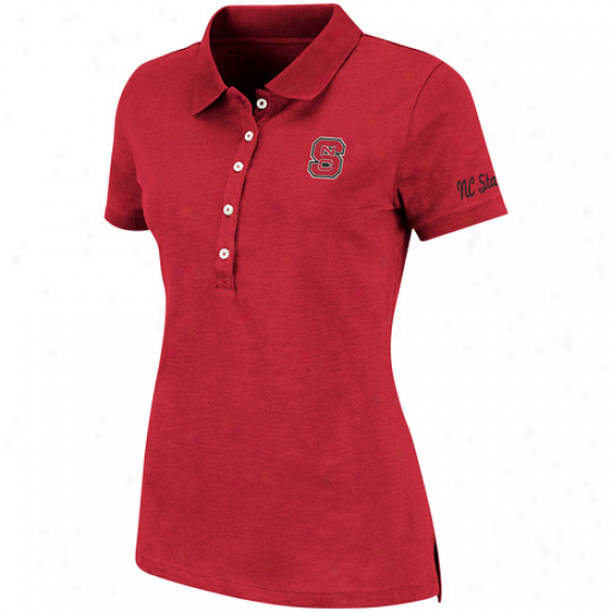 North Carolina State Wolfpack Ladies Vision Polo - Red