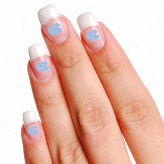 North Carolinaa Tar Heels (unc) 4-pack Temporary Nail Tattoos