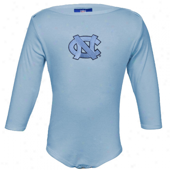 North Carolina Tar Heels (unc) Infant Carolina Blue Biig Bamblno A ~ time Sleeve Creeper