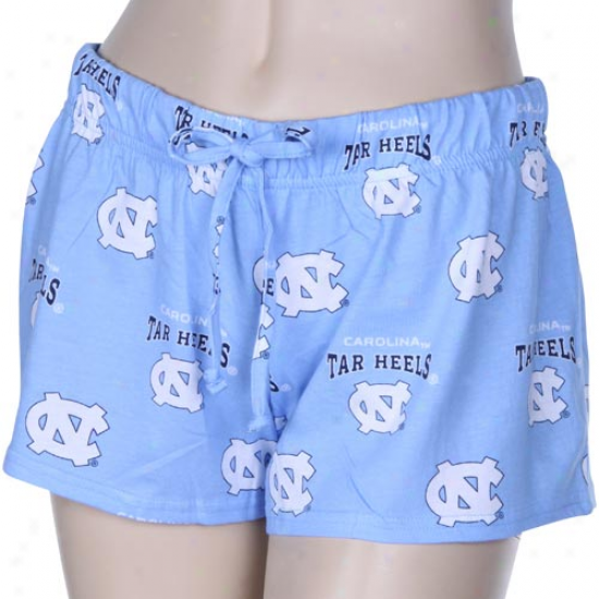 North Carolina Tar Heels (unc) Ladies Carolina Blue Supreme Shorts