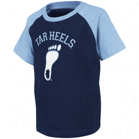 North Carolina Tar Heels (unc) Toddler Spike T-shirf - Navy Blue