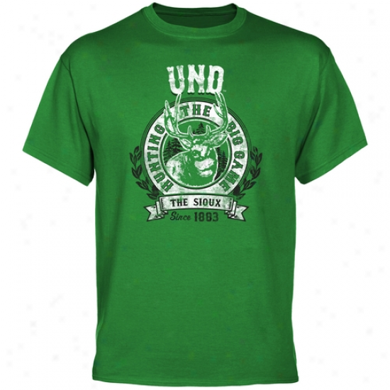 North Dakota Fighting Sioux The Big Game T-shirt - Green