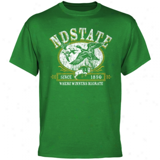 North Dakota Commonwealth Bison Winners Mitrate T-shirt - Green