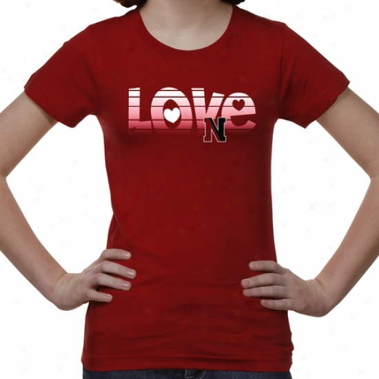 Northeastern Huskies Youh Love T-shirt - Red