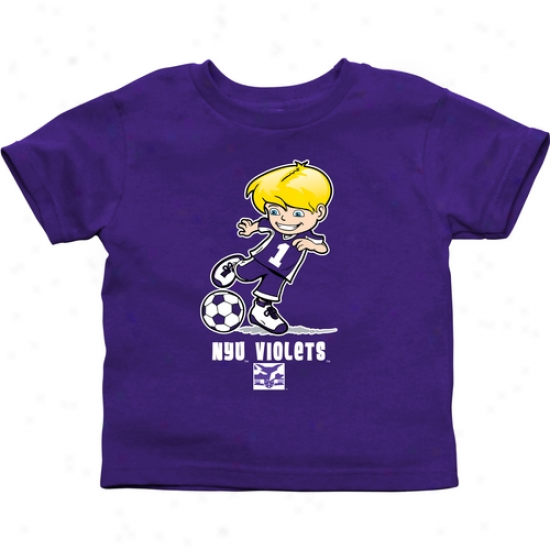 Nyu Violets Toddler Boys Soccer T-shirt - Purple