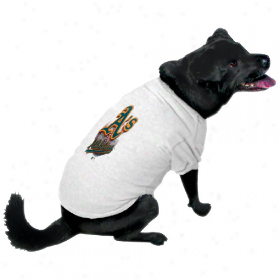 Oakland Athletics Performance Pet T-shirt - White