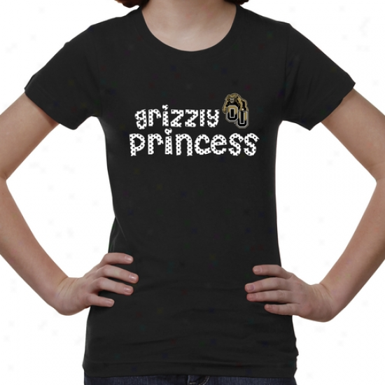 Oakland Golden Grizzlies Youth Princess T-shirt - Black