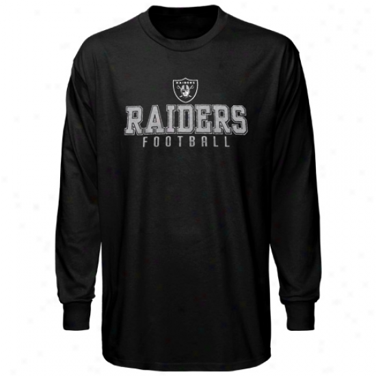 Oakland Raiders Team One Long Sleeve T-shirt - Black